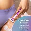 BIC Soleil 3 Sensitive Women's Disposable Razors, 3 Blades With Moisture Strip For a Silky Smooth Shave, 5 Piece Razor Set