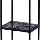 LockerMate Double Locker Shelf, Adjustable Width and Height to Fit Most School Lockers, Black, 27 inches x 1 inch x 2 inches