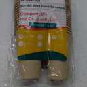 ECO SOUL 100% Compostable Plant-Based (PFAS-Free) 16oz Hot Cups with Compostable Lids | (25 Count, 16 oz Hot Cups) | Disposable Bagasse Paper Cups | Eco-friendly Cups | Sturdy, Microwave & Oven Safe