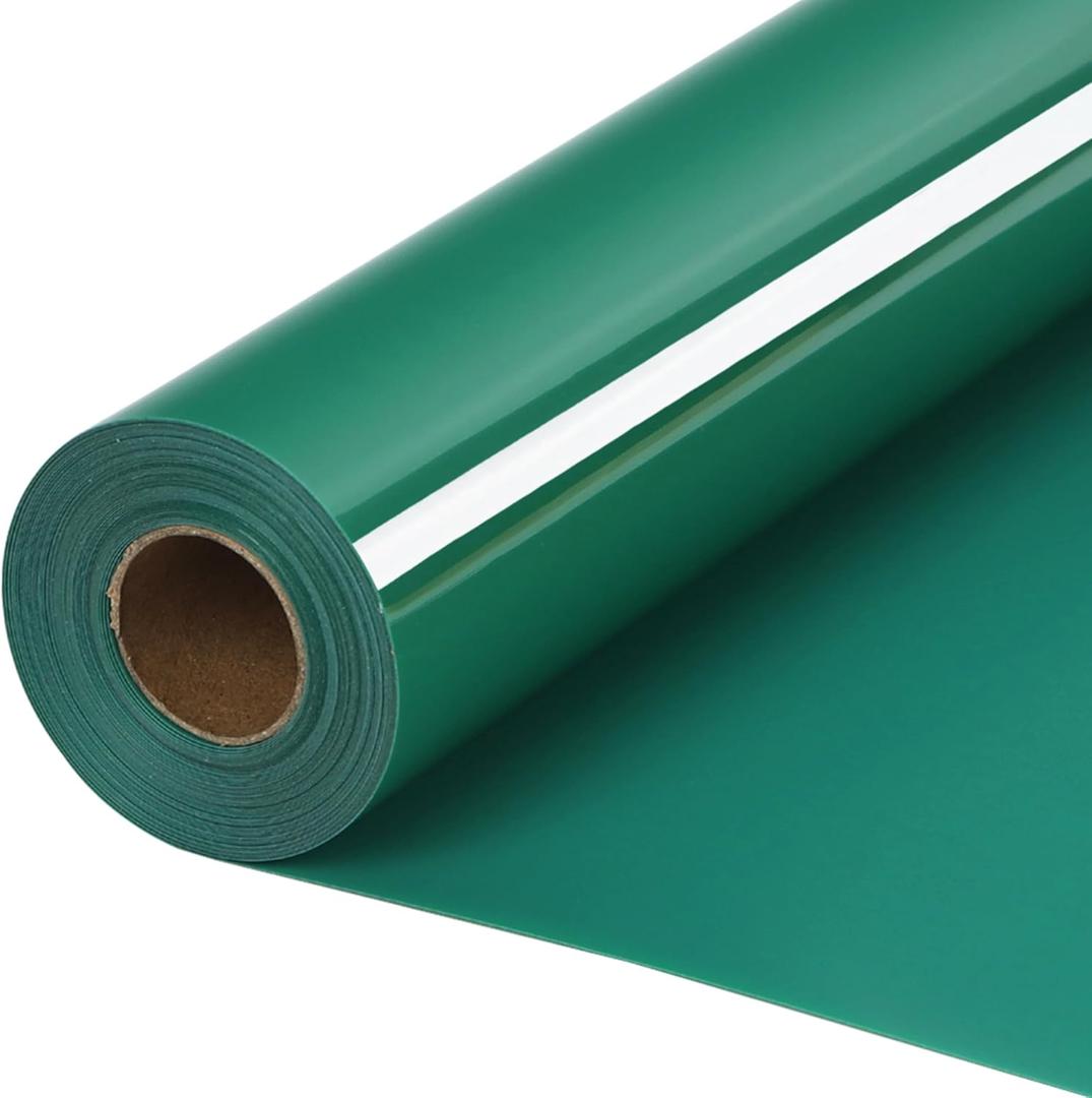 HTVVETUR Green HTV Iron on Vinyl 12Inch by 35ft Heat Transfer Vinyl for T-Shirt HTV Rolls for All Cutter Machine - Easy to Cut & Weed (35ft, Green)