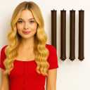 Heatless Hair Curlers -Soft Silk Rollers for Overnight curls. No Damage,Comfortable Sleep Styling