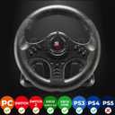 SUBSONIC - Superdrive SV450 Steering Wheel. Racing Wheel with Pedals and Shifters. Diameter 23 cm, 180 Rotation Angle - For Xbox Series X/S, Switch 2 / Switch, PS4, Xbox One and PC - Black