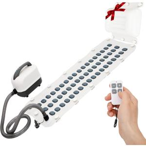 Portable Spa Bubble Bath Massager, Bathtub Jacuzzi Spa Mat - Remote Control Can Adjust Massage Intensity in 6 Levels, with Electric Pump, Inflatable Pillow, Enjoy a Full Body Massage