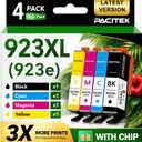 923XL Ink Cartridges Combo Pack Replacement for HP 923 923e Ink Cartridges for Printers, Compatible with OfficeJet Pro 8130 8120 8120e 8130e 8125e Printers, 4-Pack