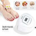 JODSONE U V LED Nail Lamp, Nail Dryer for Gel Polish, Led Light with Automatic Sensor & 4 Timers, White