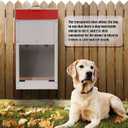 Galvanized Automatic Dog Feeder Large Breed Dog Food Dispenser for Large Dogs, 25lbs Outdoor Pets Feeder Gravity Food Feeder
