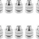 TAODAN 10PCS 1.62cm Diameter Silver Split Bolt on Clamping Wire Connectors Length 2.1cm Electrical Fence Connector Aluminium Alloy for Connecting Fence Power and Jumper Cable