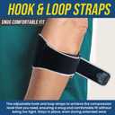 2 x Elbow Brace for Tendonitis, Adjustable Tennis & Golfers Elbow Strap with 2PCS Compression Gel Pads, Counterforce Brace for Tendon Pain Relief & Support Fit Men and Women 8"-12" (1)