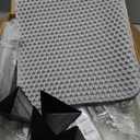 FURTIME Stainless Steel Cat Litter Box with Lid, Metal Kitty Litter Box for Small Cats, Kitten Litter Boxs with Scoop and Mat, Non-Sticky, Anti-Leakage, Easy to Clean, 17.4"x13.4"x8.4" (Small) (Silver)