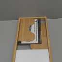 Bamboo Pot Lid Organizer Pot Lid Holder, Pot and Pan Organizer Drawer Organizer for Pot Lids, Pans, Cutting Boards & Baking Sheets, Dinner Plates, Reusable Containers in Cabinet Storage (Natural)