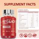 (2 Pack) Apple Cider Vinegar Gummies | Keto ACV Gummies for Supports Metabolism & Fat Burn with Vitamin B6 & B12 | ACV Supplement | Lemon Honey Flavor | 120 Vegan for Women and Men