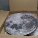 Dimmable Moon Wall Light 23.6 inch Wall Lights with Remote Control Plug-in Modern LED Wall Light, 30W Black Wall Lamp Indoor Wall Mounted Ceiling Light Fixture for Living Room Hallway Stairs Shops