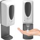 iTouchless Sensor Sanitizer Dispenser with Wall Mount, 1000 ml Capacity, Accommodates Gel, Liquid, Alcohol, Touchless and Automatic for Lobbies, Stores, Schools, Healthcare