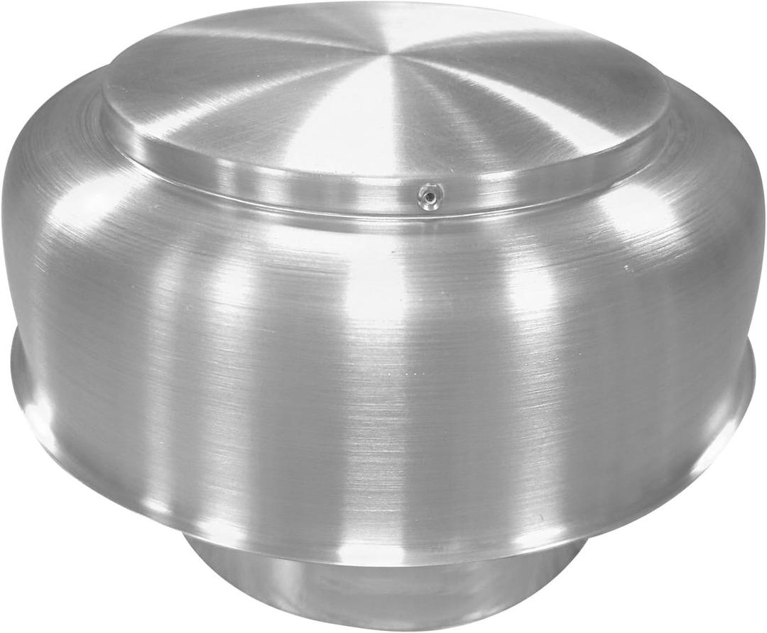 Round Chimney Cap 8 Inch Aluminum Alloy Round Roof Vent Cap Chimney Roof Cover Rainproof Vent Cap Outside Roof Rainproof Vent Cap