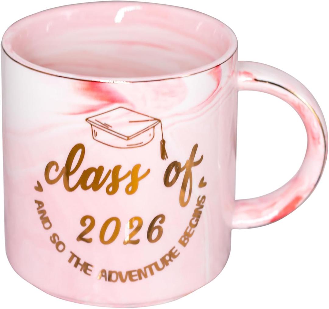 Graduation Gifts for Her Women Daughter Sister Bestie - Cute Class of 2026 Coffee Mug - Novelty Senior Night Birthday Christmas Gits for College Master Phd 2026