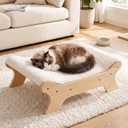 Veehoo Elevated Cat Bed, Raised Cat Hammock Bed for Cats and Small Dogs, 22"x16" 