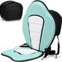 Vinsot Kayak Seat Cushion Universal Paddle Board Seat with Back Support Adjustable Non Slip Boat Chair Seats with 4 Straps and Storage Bag for Kayak Boat Sup Canoe, about 12 x 15.75 x 18 inches/30.48 x 40.01 x 45.72