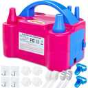 YEPVIE Electric Balloon Pump, Portable 2 Modes Balloon Blower Machine with 14 Balloon Arch Kits, Air Pump for Balloon, Ballon Inflator for Party Decoration