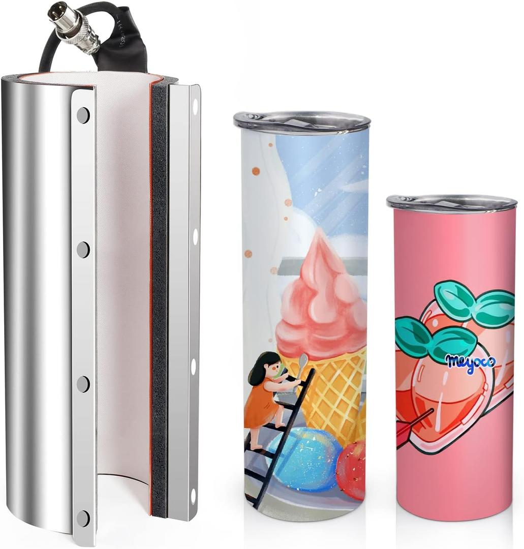 Realkant 30oz Tumbler Heat Press Attachment Only for Realkant 30OZ Tumbler Press,Sublimation Mug Cups Tumblers Heat Transfer Element for K Type Thermocouple (110V/Male Plug)