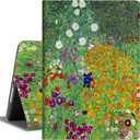 Vimorco iPad Case 6th/5th Generation 2018/2017, iPad 9.7 Inch Cover for iPad 6th/5th Case Generation, Adjustable Angle, Auto Wake/Sleep, iPad Air 2 / Air Cover Folio Stand Cover (Flower Garden)