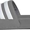 adidas unisex-adult Adilette Shower (12 Women/11 Men, Grey/White/Grey)