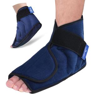 NEWGO Foot Ice Pack for Surgery Recovery, Ankle Foot Reusable Gel Ice Pack Cold Wrap for Feet Injuries, Ice Boot for Bunion Surgery, Plantar Fasciitis, Swelling, Neuropathy Burning Feet Pain Relief