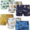 Family Feeling Little Boys' Cotton Boxer Brief Soft Underwear, S