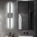 PRESDE Black Vanity Light for Bathroom Lighting Fixtures Over Mirror Modern 40inch LED Bath Wall Lighting Dimmable