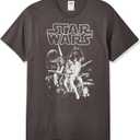 Star Wars Men's Official 'Poster' Premium Performance Graphic Tee (XX-Large, Charcoal)