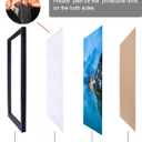 NAOKBOEE 13x20 Picture Frame in Black, Photo Frames with Plexiglass, Horizontal and Vertical Formats for Wall Mounting