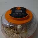 18 Egg Incubator with Automatic Egg Turning and Humidity Control, Incubators for Hatching Eggs, Chicken, Ducks, Goose, Pigeon, Quail, Parrot Incubator for Farm, Lab, Science Classroom, Home (Orange)