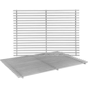 Uniflasy 18.75" Cooking Grate for Weber Genesis II 300 Genesis II LX 300 Series Gas Grills, Genesis ll LX E-340/S-340, Genesis ll S-310, Genesis ll 310/335 304 Stainless Steel Grates for Weber 66095