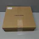 Women's High Heel Sandals Open Toe Ankle Tie Dressy Heeled Sandals for Prom, Party, Evening Events, 3.93 Inch Comfortable Thin Block Heels (Black, L)