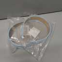 2 x Light Blue Headband for Women 2 inch Wide Thick Blue Head Bands for Women's Hair Non Slip Fashion Womens Headband Satin Cute Light Blue Headbands for Girls