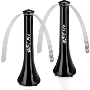 Fly Fans for Tables, Outdoor Fly Repellent Fna (Black, 2 Pack)