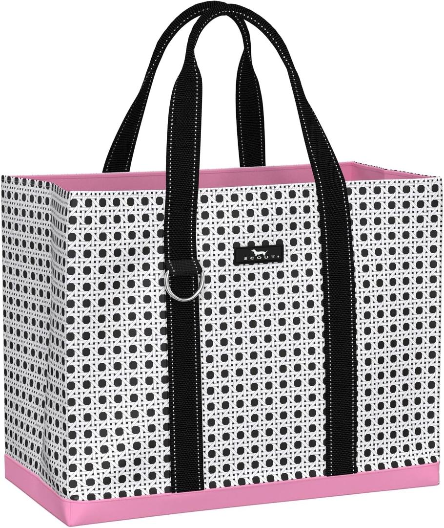 SCOUT Original Deano Tote - Durable Lightweight Open Top Beach, Pool & Lake Bag, Inside Zip Pocket, Folds Flat
