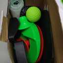 Upgraded Kids Toy Golf Set with Dinosaur Automatic Golf Returner, Led Light Up Night Golf Balls, 3 Clubs, Putting Mat, 3-8 Toddler Mini Golf Games, Indoor Outdoor Sports Toys for Boys Girls (Black)