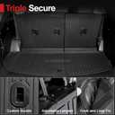 Cargo Mat for 2026 Hyundai Palisade 7/8 Seat (Only Gas), All Weather TPE Durable Cargo Liner with Backrest Mat and Lower Trunk Mat for Hyundai Palisade