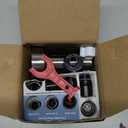 Pull Down Spray Head Replacement - for Kitchen Faucet Sprayer Head with 15 Adapters, 3 Function Pull Out Faucet Spray Nozzle, Brushed Nickel