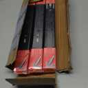 16 inch Drawer Slides 6 Pairs (12pcs) Soft Close 3 fold Full Extension Side Mount Cabinet Drawer Glides 16" Black Cabinet Rails for Dresser, Cabinet, Kitchen 100 LB Capacity