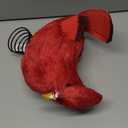 Abbott Collection Large Cardinal Tree Topper, Red (15")