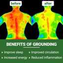 Grounding Pillowcase Queen Size for Better Sleep Includes 15ft Cord Earth Connect Grounded Bedding Pad Grounding Pillowcases Therapy(White, 20x30in)