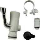 637R 12363 12368 Pool Pipe Holder Parts & Air Jet Valve & Air Jet Valve Cap Replacement for Above Ground Swimming Pool (Air Inlet Air Adapter
