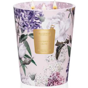 M&SENSE Extra Large Lavender Soy Candles for Home Scented 35oz 150 Hour Long Lasting Slow Burning, 3-Wick Natural Aromatherapy Candle Highly Scented Home Fragrance Gift for Women Men