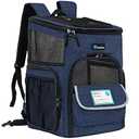 PetAmi Dog Backpack Carrier, Airline Approved Cat Backpacks for Carrying Small Large Cats, Pet Carrier Back Pack, Ventilated Soft Sided for Travel, Hiking, Camping, Max 18 lbs, Navy