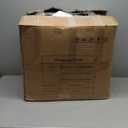 Ergonomic Drafting Chair, Tall Office Chair with Flip-up Armrests, Breathable Mesh High Desk Chair with Lumbar Support Adjustable Footrest Ring for Standing Desk Black