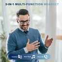 Language Translator Earbuds, Two Way Real-time Translation Device with 138 Languages Online Voice Translation, Digital Display, High Accuracy (Pale Black)