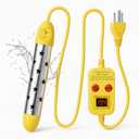 Immersion Water Heater 1500W, Portable Submersible Water Heater with Intelligent Temperature Control, Stainless Steel & Dry-Burn Protection, for Bathtubs, Hot Tubs, Pools, Buckets