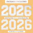 2026 Graduation Decorations - Graduation Centerpieces for Tables - 2026 Numbers Charcuterie Board Box - 10" Serving Paper Tray Decoration for Kindergarten Preschool High School College Party Supplies