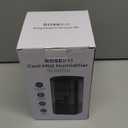 Humidifiers for Bedroom (1.1L), Small Cool Mist Humidifier for Home Plant and Baby Nursery, Quiet Ultrasonic Humidifier with 360 Nozzle, Auto Shut-Off, Filterless, Black